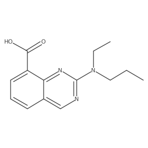2-[Ethyl(propyl)amino]quinazoline-8-carboxylic acid结构式