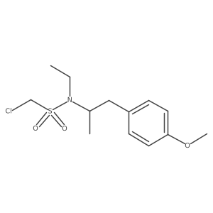1-chloro-N-ethyl-N-[1-(4-methoxyphenyl)propan-2-yl]methanesulfonamide结构式