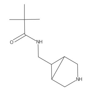 N-({3-azabicyclo[3.1.0]hexan-6-yl}methyl)-2,2-dimethylpropanamide Structure