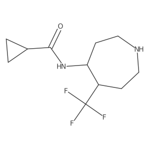 N-[5-(trifluoromethyl)azepan-4-yl]cyclopropanecarboxamide结构式