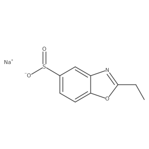 Sodium 2-ethyl-1,3-benzoxazole-5-sulfinate结构式