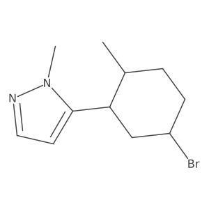 5-(5-bromo-2-methylcyclohexyl)-1-methyl-1H-pyrazole结构式