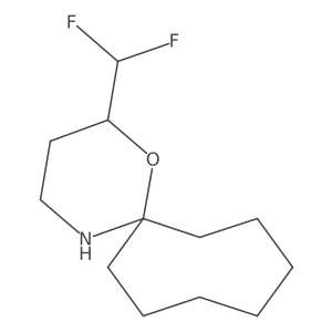 2-(Difluoromethyl)-1-oxa-5-azaspiro[5.7]tridecane结构式