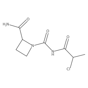 N1-(2-chloropropanoyl)azetidine-1,2-dicarboxamide结构式