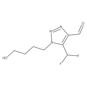 5-(difluoromethyl)-1-(4-hydroxybutyl)-1H-1,2,3-triazole-4-carbaldehyde Structure