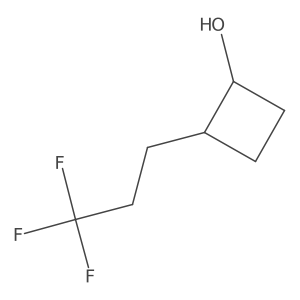 2-(3,3,3-Trifluoropropyl)cyclobutan-1-ol Structure