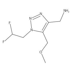 [1-(2,2-difluoroethyl)-5-(methoxymethyl)-1H-1,2,3-triazol-4-yl]methanamine Structure