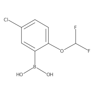 (5-Chloro-2-(difluoromethoxy)phenyl)boronic acid Structure
