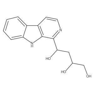 (2S,4R)-4-(9H-pyrido[3,4-b]indol-1-yl)butane-1,2,4-triol Structure