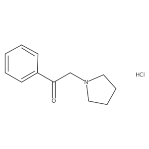 1-Phenyl-2-(pyrrolidin-1-yl)ethan-1-one hydrochloride结构式