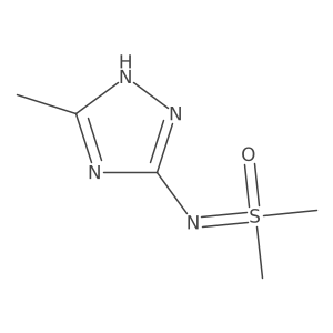 dimethyl[(5-methyl-1H-1,2,4-triazol-3-yl)imino]-lambda6-sulfanone结构式