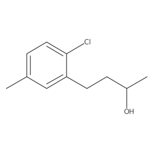 (2R)-4-(2-chloro-5-methylphenyl)butan-2-ol结构式