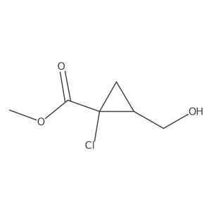 Methyl (1R,2R)-1-chloro-2-(hydroxymethyl)cyclopropane-1-carboxylate Structure