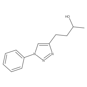 (2R)-4-(1-phenyl-1H-1,2,3-triazol-4-yl)butan-2-ol结构式