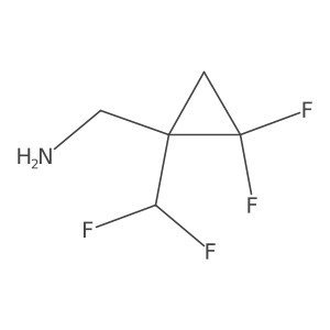 [1-(Difluoromethyl)-2,2-difluorocyclopropyl]methanamine Structure