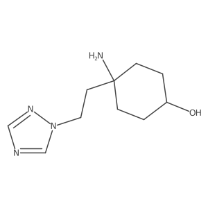 4-amino-4-[2-(1H-1,2,4-triazol-1-yl)ethyl]cyclohexan-1-ol Structure