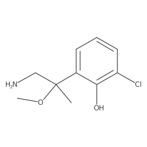 2-(1-Amino-2-methoxypropan-2-yl)-6-chlorophenol Structure