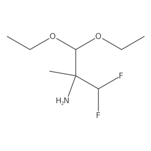 1,1-Diethoxy-3,3-difluoro-2-methylpropan-2-amine Structure