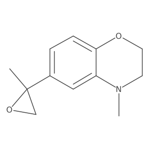 4-methyl-6-(2-methyloxiran-2-yl)-3,4-dihydro-2H-1,4-benzoxazine Structure
