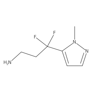 3,3-difluoro-3-(1-methyl-1H-pyrazol-5-yl)propan-1-amine Structure