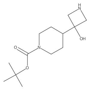 Tert-butyl 4-(3-hydroxyazetidin-3-yl)piperidine-1-carboxylate Structure