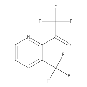 2,2,2-Trifluoro-1-(3-(trifluoromethyl)pyridin-2-yl)ethan-1-one Structure