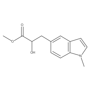 methyl 2-hydroxy-3-(1-methyl-1H-indol-5-yl)propanoate结构式