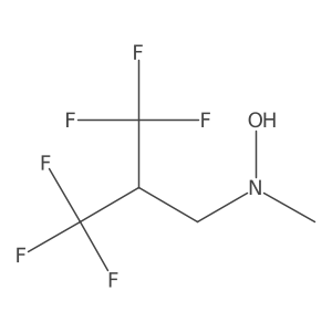 N-methyl-N-[3,3,3-trifluoro-2-(trifluoromethyl)propyl]hydroxylamine Structure
