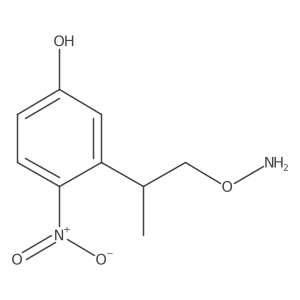 3-[1-(Aminooxy)propan-2-yl]-4-nitrophenol结构式