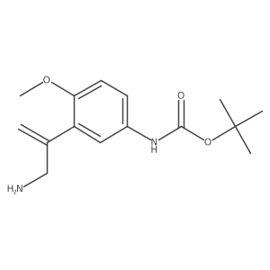 tert-butyl N-[3-(3-aminoprop-1-en-2-yl)-4-methoxyphenyl]carbamate结构式