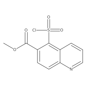 Methyl 5-(chlorosulfonyl)quinoline-6-carboxylate结构式