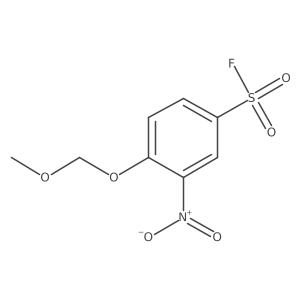 4-(Methoxymethoxy)-3-nitrobenzene-1-sulfonyl fluoride结构式