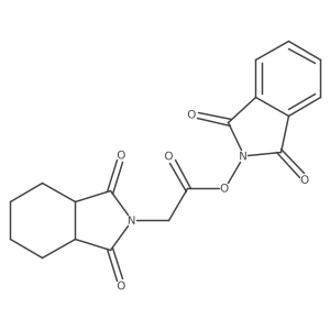 1,3-dioxo-2,3-dihydro-1H-isoindol-2-yl 2-(1,3-dioxo-octahydro-1H-isoindol-2-yl)acetate结构式