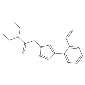 N,N-Diethyl-2-[4-(2-formylphenyl)triazol-1-yl]acetamide Structure