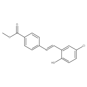 methyl 4-{[(1E)-(5-chloro-2-hydroxyphenyl)methylene]amino}benzoate结构式