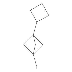 1-Cyclobutyl-3-iodobicyclo[1.1.1]pentane结构式