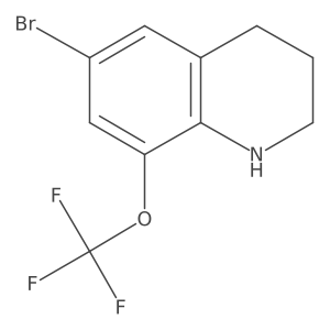 6-Bromo-8-(trifluoromethoxy)-1,2,3,4-tetrahydroquinoline结构式