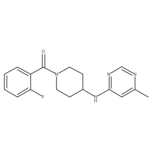 n-[1-(2-Fluorobenzoyl)piperidin-4-yl]-6-methylpyrimidin-4-amine结构式