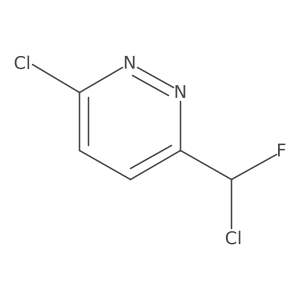 3-Chloro-6-[chloro(fluoro)methyl]pyridazine Structure