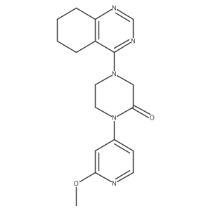1-(2-Methoxypyridin-4-yl)-4-(5,6,7,8-tetrahydroquinazolin-4-yl)piperazin-2-one Structure