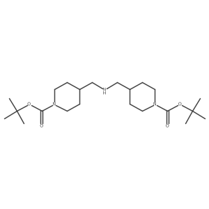 N,N-bis[(1-tert-butoxycarbonyl-4-piperidinyl)methyl]amine Structure