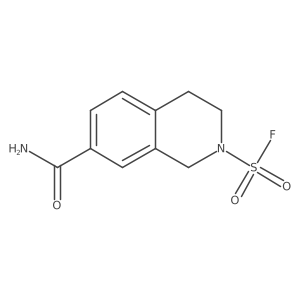 7-Carbamoyl-1,2,3,4-tetrahydroisoquinoline-2-sulfonyl fluoride结构式