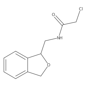 2-Chloro-N-(1,3-dihydro-2-benzofuran-1-ylmethyl)acetamide结构式