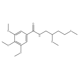 3,4,5-trimethoxy-N-[2-methoxy-4-(methylsulfanyl)butyl]benzamide Structure