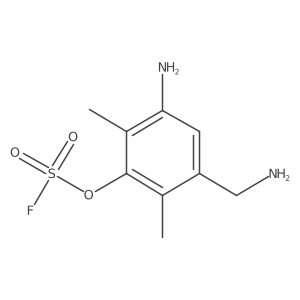 3-Amino-5-(aminomethyl)-2,6-dimethylphenyl sulfurofluoridate结构式