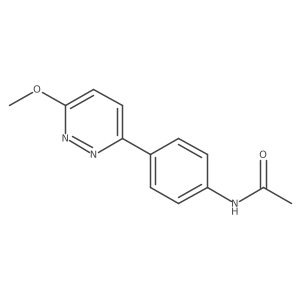 N-[4-(6-Methoxy-3-pyridazinyl)phenyl]acetamide Structure