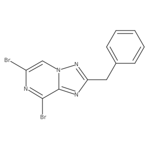 2-Benzyl-6,8-dibromo-[1,2,4]triazolo[1,5-a]pyrazine结构式