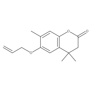 6-Allyloxy-4,4,7-trimethyl-3,4-dihydrocoumarin Structure