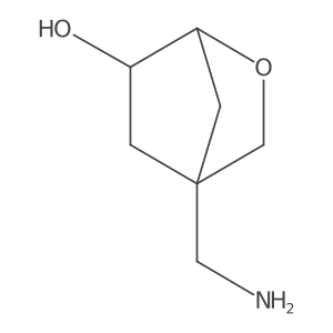 4-(Aminomethyl)-2-oxabicyclo[2.2.1]heptan-6-ol结构式