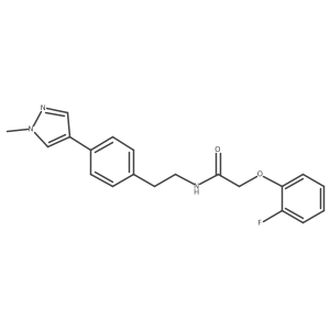 2-(2-fluorophenoxy)-N-{2-[4-(1-methyl-1H-pyrazol-4-yl)phenyl]ethyl}acetamide Structure